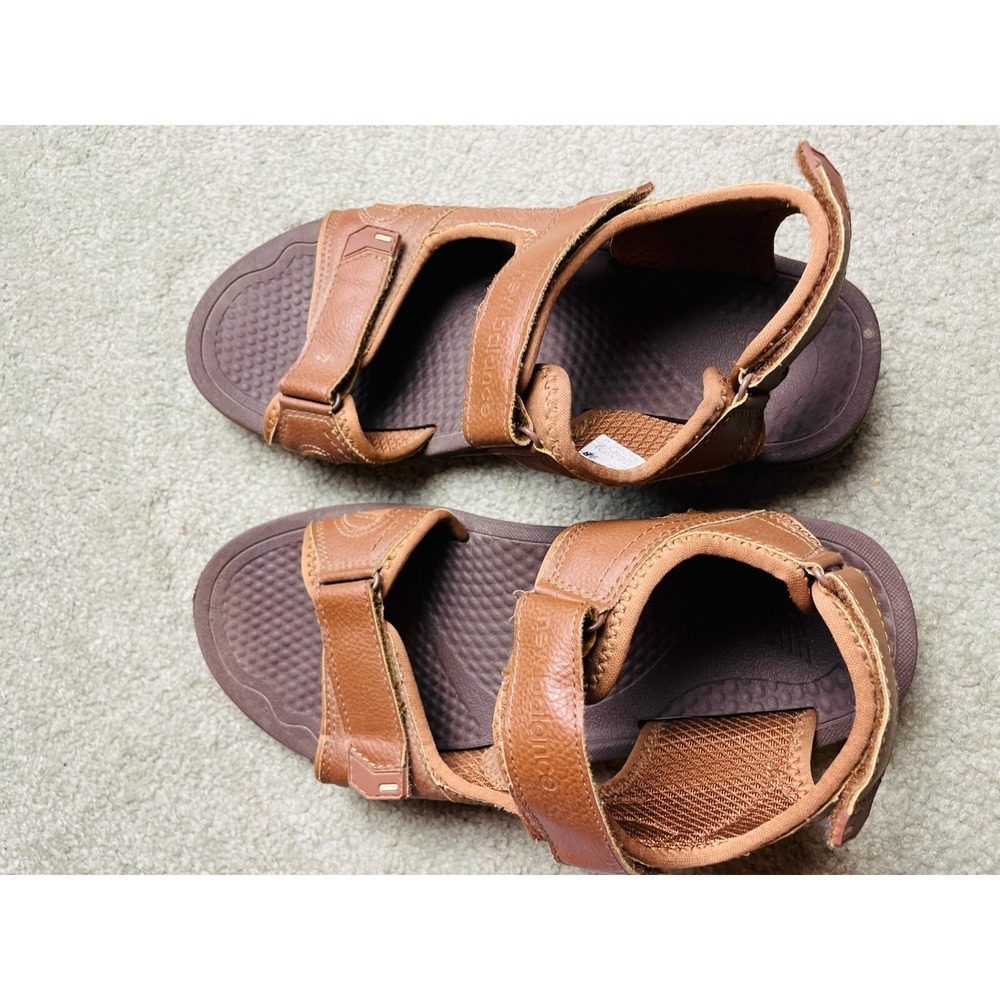 New Balance Sandals Men's Size 10W Brown Strap on wide Open Toe - Picture 2 of 6